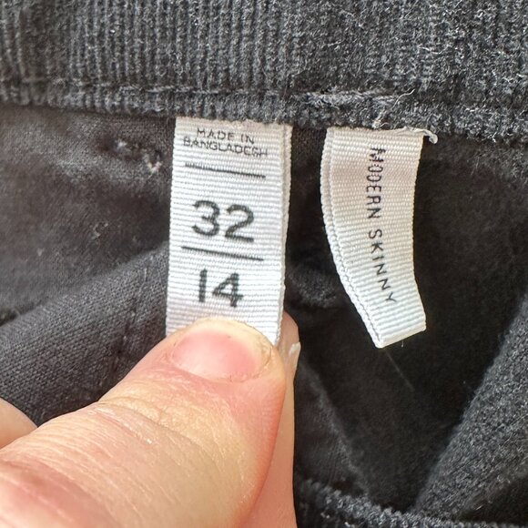 Sz 14 (32) Loft Modern Skinny in Black Corduroy - Picture 9 of 12